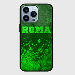 Чехол для iPhone 13 Pro Roma - green gradient посередине, цвет: 3D-черный