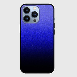 Чехол для iPhone 13 Pro Градиент индиго из синего в чёрный, цвет: 3D-черный