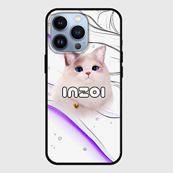 Чехол для iPhone 13 Pro Inzoi лого с кошкой, цвет: 3D-черный