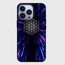 Чехол для iPhone 13 Pro Coldplay neon energy, цвет: 3D-черный