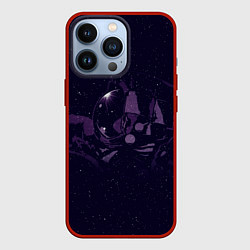 Чехол для iPhone 13 Pro Космонавт в пучине, цвет: 3D-красный
