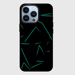 Чехол iPhone 13 Pro Color turquoise line