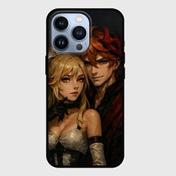 Чехол для iPhone 13 Pro Люмин и Тарталья реализм любовь, цвет: 3D-черный