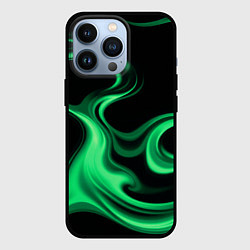 Чехол для iPhone 13 Pro Color green smoke, цвет: 3D-черный