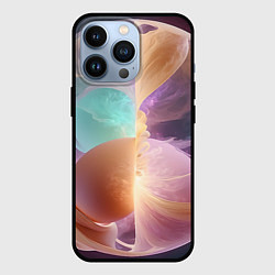Чехол для iPhone 13 Pro Космическая круглая абстракция, цвет: 3D-черный