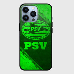 Чехол для iPhone 13 Pro PSV - green gradient, цвет: 3D-черный