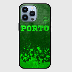Чехол iPhone 13 Pro Porto - green gradient посередине