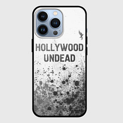 Чехол для iPhone 13 Pro Hollywood Undead - white gradient посередине, цвет: 3D-черный