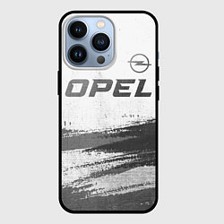 Чехол для iPhone 13 Pro Opel - white gradient посередине, цвет: 3D-черный