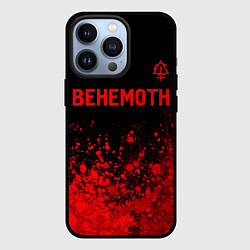 Чехол для iPhone 13 Pro Behemoth - red gradient посередине, цвет: 3D-черный