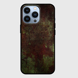 Чехол iPhone 13 Pro Абстракция - green fabric soaked in red paint