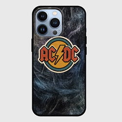 Чехол для iPhone 13 Pro ACDC логотип олдскул, цвет: 3D-черный