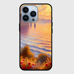 Чехол для iPhone 13 Pro Рассветный залив, цвет: 3D-черный