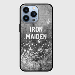 Чехол для iPhone 13 Pro Iron Maiden - grey gradient посередине, цвет: 3D-черный