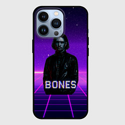 Чехол для iPhone 13 Pro Bones retrowave, цвет: 3D-черный