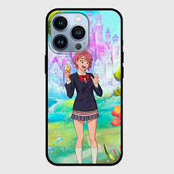 Чехол для iPhone 13 Pro Дандадан Сиратори Айра держит мороженое, цвет: 3D-черный