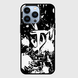 Чехол для iPhone 13 Pro Doom белые краски, цвет: 3D-черный