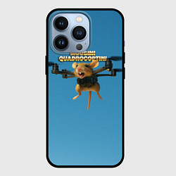 Чехол для iPhone 13 Pro Mousini Quadrocoptini мем, цвет: 3D-черный