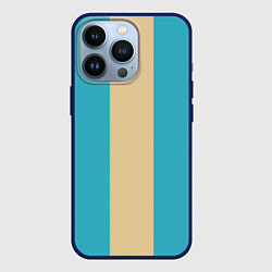 Чехол для iPhone 13 Pro Color blue beige, цвет: 3D-тёмно-синий