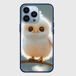 Чехол для iPhone 13 Pro Милый цыпленок с цветочком на лбу, цвет: 3D-тёмно-синий
