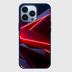 Чехол для iPhone 13 Pro Neon laser red, цвет: 3D-тёмно-синий