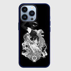 Чехол для iPhone 13 Pro Резе демон бомба Человек бензопила, цвет: 3D-тёмно-синий