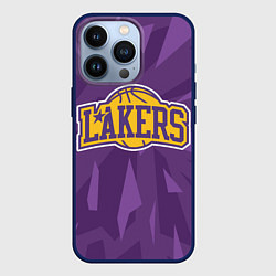 Чехол для iPhone 13 Pro NBA Los Angeles Lakers, цвет: 3D-тёмно-синий