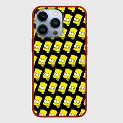 Чехол iPhone 13 Pro Барт Симпсон: узор