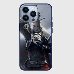 Чехол для iPhone 13 Pro Геральт, цвет: 3D-тёмно-синий