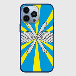 Чехол для iPhone 13 Pro Флаг ВВС, цвет: 3D-тёмно-синий