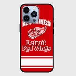 Чехол для iPhone 13 Pro Detroit red wings, цвет: 3D-черный