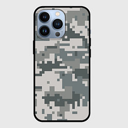 Чехол для iPhone 13 Pro Камуфляж, цвет: 3D-черный