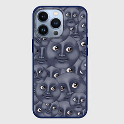 Чехол для iPhone 13 Pro Эмодзи, цвет: 3D-тёмно-синий