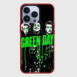 Чехол для iPhone 13 Pro Green Day: Acid Colour, цвет: 3D-красный