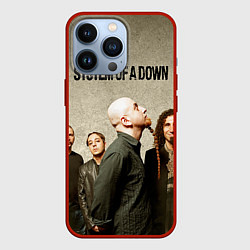 Чехол для iPhone 13 Pro System of a Down, цвет: 3D-красный