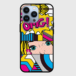 Чехол для iPhone 13 Pro POP ART, цвет: 3D-черный