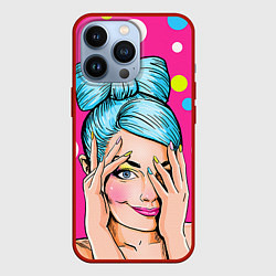 Чехол для iPhone 13 Pro POP ART, цвет: 3D-красный