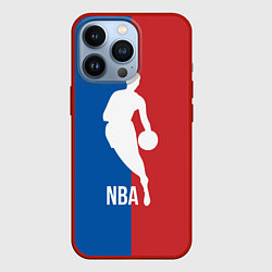 Чехол для iPhone 13 Pro Эмблема NBA, цвет: 3D-красный