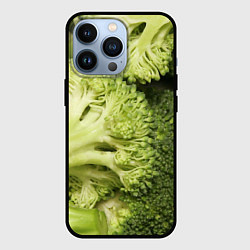 Чехол для iPhone 13 Pro Брокколи, цвет: 3D-черный
