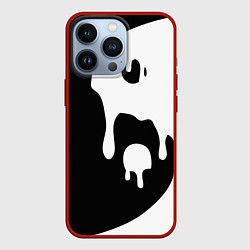 Чехол для iPhone 13 Pro Инь Янь, цвет: 3D-красный