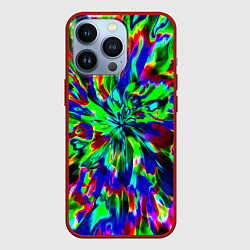 Чехол для iPhone 13 Pro Оксид красок, цвет: 3D-красный