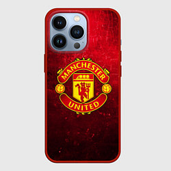 Чехол для iPhone 13 Pro Манчестер Юнайтед, цвет: 3D-красный