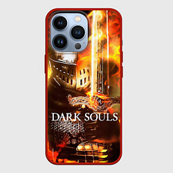 Чехол для iPhone 13 Pro Dark Souls War, цвет: 3D-красный