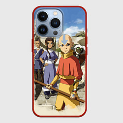 Чехол для iPhone 13 Pro Легенда об Аанге, цвет: 3D-красный