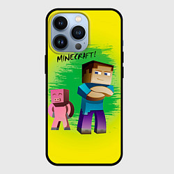 Чехол для iPhone 13 Pro Hello Minecraft, цвет: 3D-черный