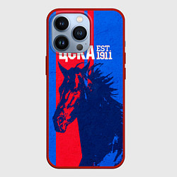 Чехол для iPhone 13 Pro ЦСКА ФК, цвет: 3D-красный