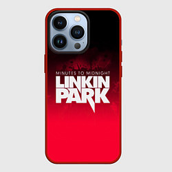 Чехол для iPhone 13 Pro Linkin Park: Minutes to midnight, цвет: 3D-красный