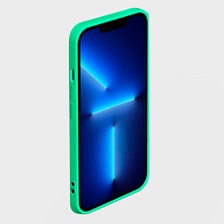 Чехол для iPhone 14 Plus Космос, цвет: 3D-мятный — фото 2