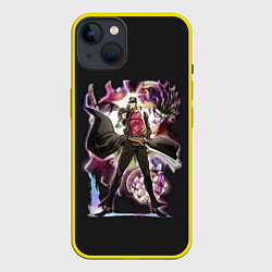 Чехол для iPhone 14 Plus Джотаро Куджо Джо Джо, цвет: 3D-желтый