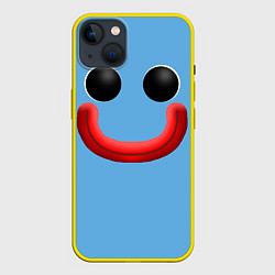 Чехол для iPhone 14 Plus Huggy Waggy smile, цвет: 3D-желтый